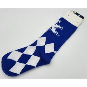 Kentucky Wildcats NCAA For Bare Feet Big Diamond Argyle Knit Dress Socks OSFM